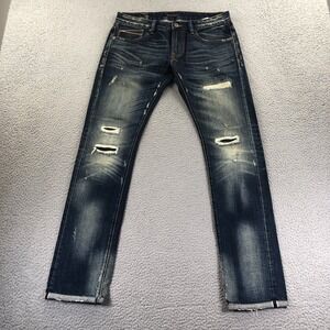 Cult Of Individuality Jeans 31x33 (Fits 33x32) Selvedge Slim Distressed Japanese